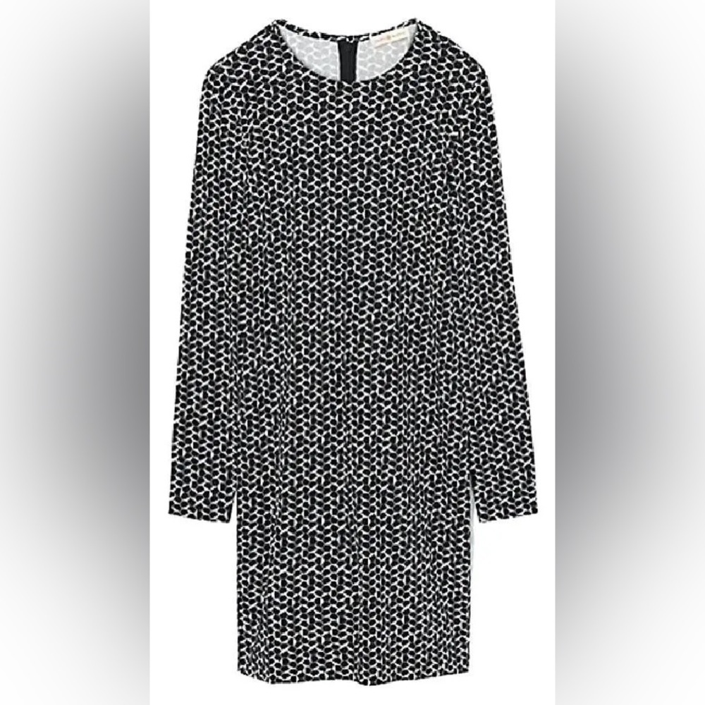 Tory Burch Matte Jersey Crewneck Dress in Tory Navy Size XS